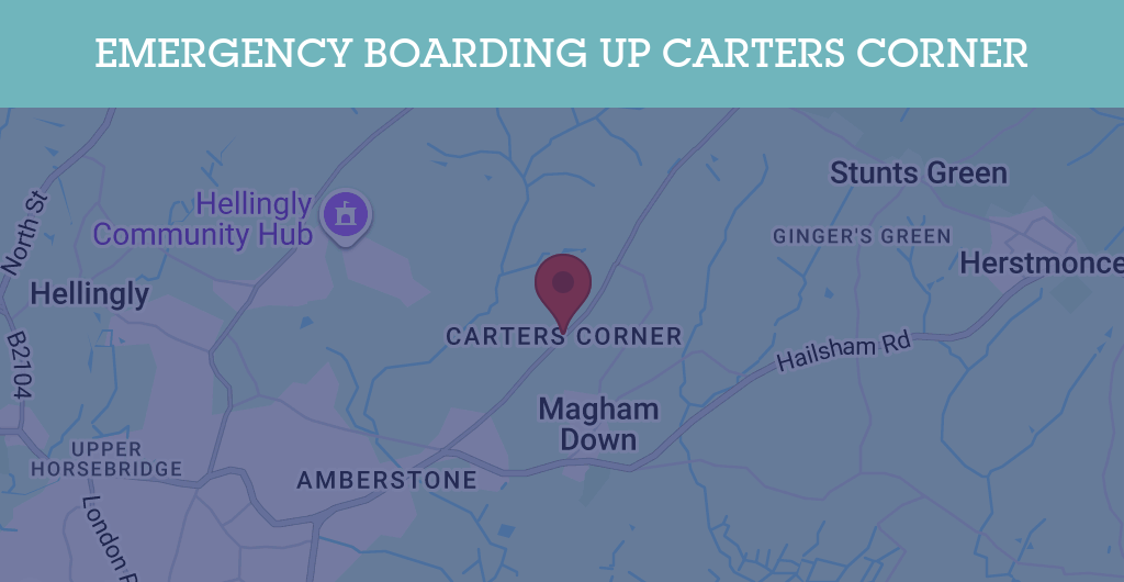 Emergency Boarding Up Services in Carters Corner - BN postcode