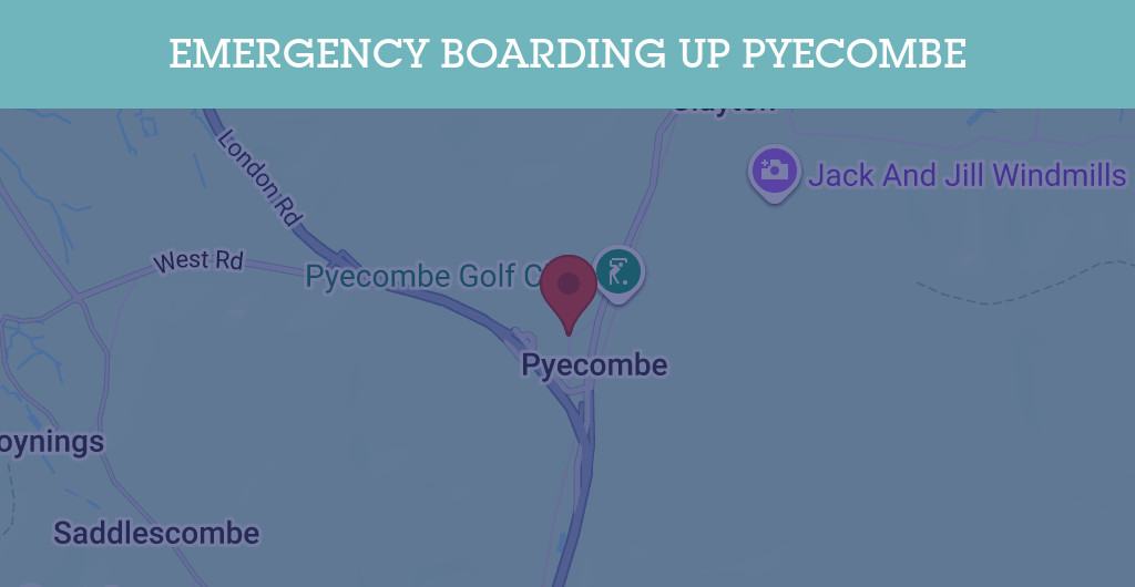 Emergency Boarding Up Services in Pyecombe - BN postcode